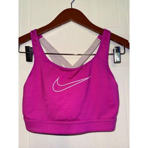 Nike Dri Fit Dry High Impact High Support Strappy Sports Bra Size Medium - Picture 1 of 10